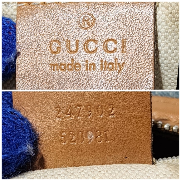 Gucci Denim GG and Leather Medium Sukey Top Handle Tote Bag Blue/Brown - Picture 4 of 16